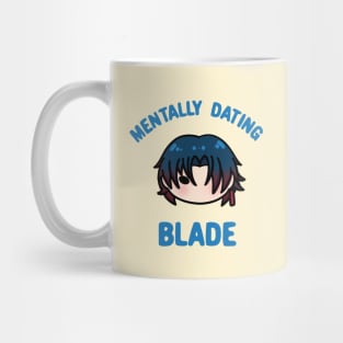 Honkai Star Rail mentally dating Blade chibi typography | Morcaworks Mug